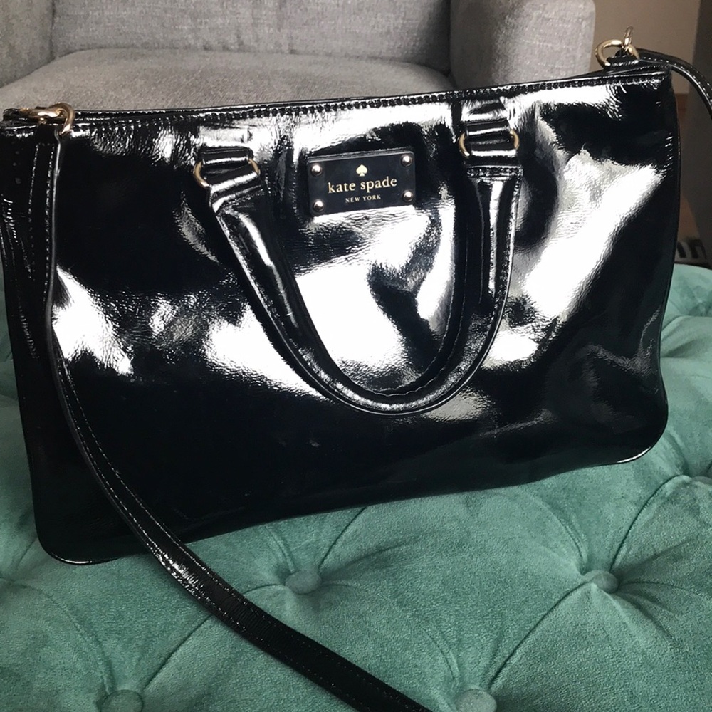 Kate spade ♠️ patent leather black purse